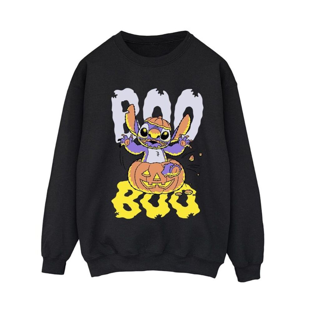 Lilo & Stitch Womens/Ladies Boo Pumpkin Sweatshirt / Black